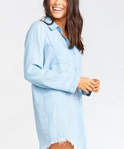 Show Me Your Mumu Reina Shirt Dress ~ Light Chambray