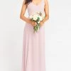 Show Me Your Mumu Jenn Maxi Dress ~ Neutral Mauve Chiffon