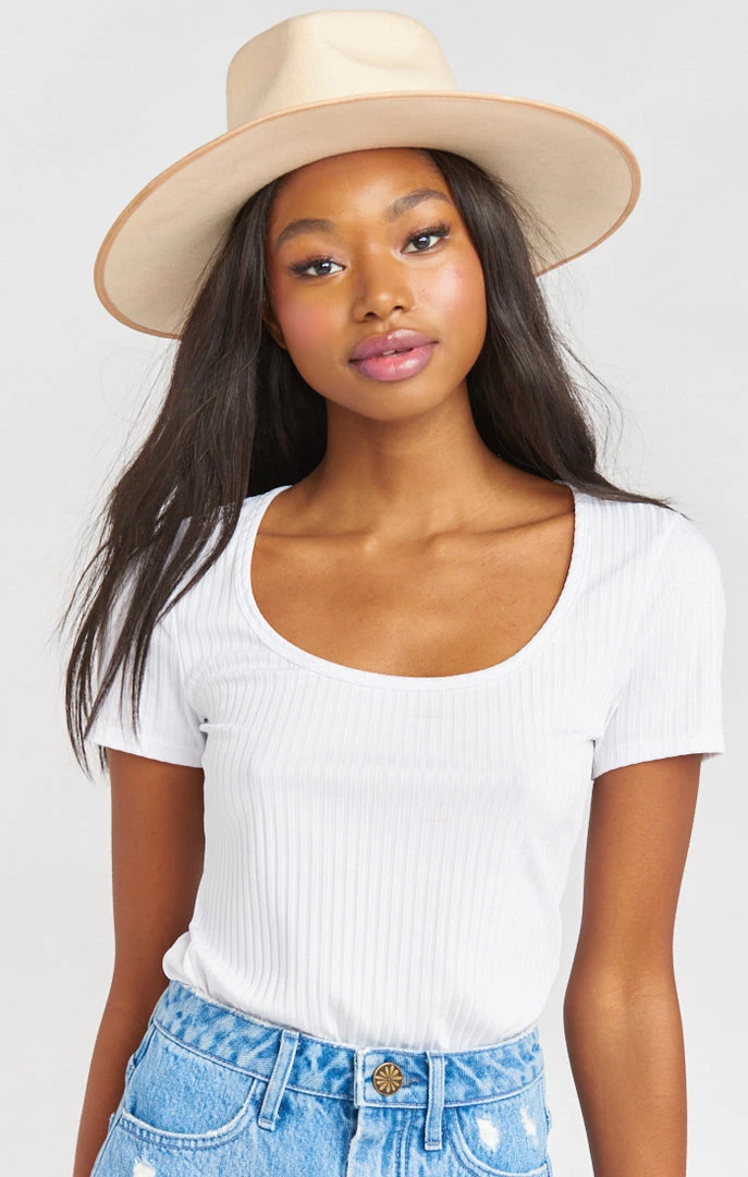 Show Me Your Mumu Lack Of Color Teak Rancher Hat ~ Ivory New Mu 11 Show Me Your Mumu Lack Of Color Teak Rancher Hat ~ Ivory New Mu