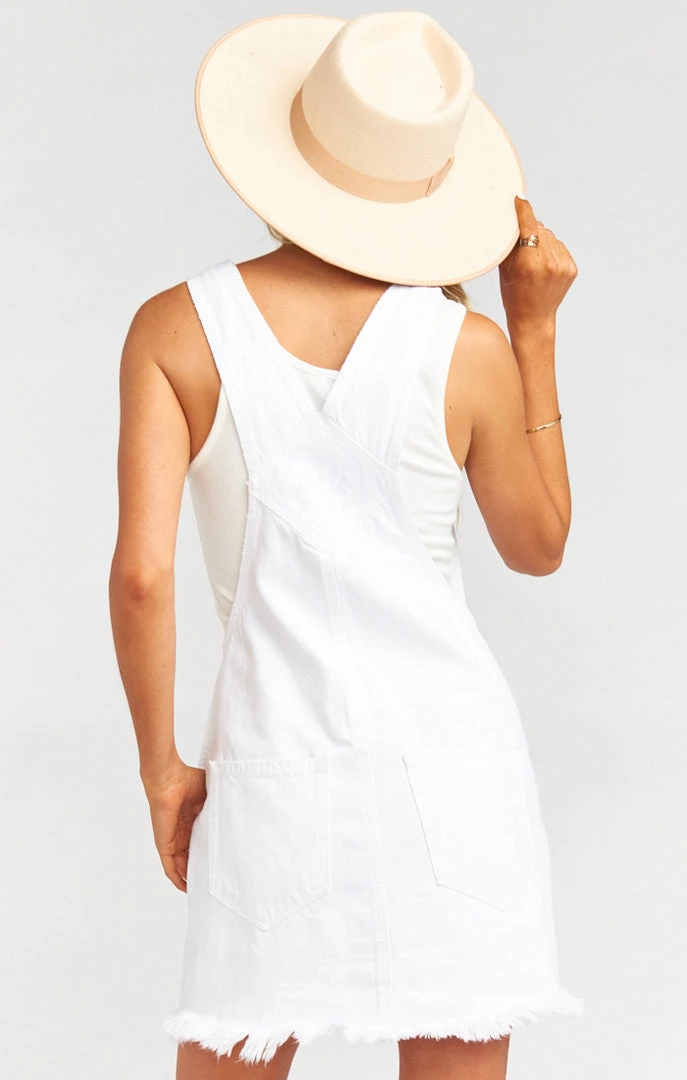 Show Me Your Mumu Georgia Overalls Dress ~ Foam White 5 Show Me Your Mumu Georgia Overalls Dress ~ Foam White