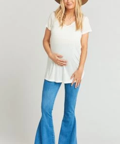 Show Me Your Mumu Maternity Berkeley Bells ~ Light Ocean