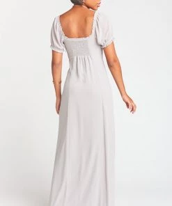 Show Me Your Mumu Brittany Maxi Dress ~ Dove Grey Chiffon 9 Show Me Your Mumu Brittany Maxi Dress ~ Dove Grey Chiffon