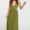 Show Me Your Mumu Kendra Maxi Dress ~ Dusty Olive Chiffon New Mu