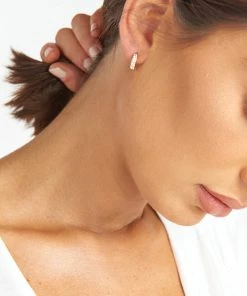 Show Me Your Mumu Marguerite Huggie Earrings ~ Gold Accessories