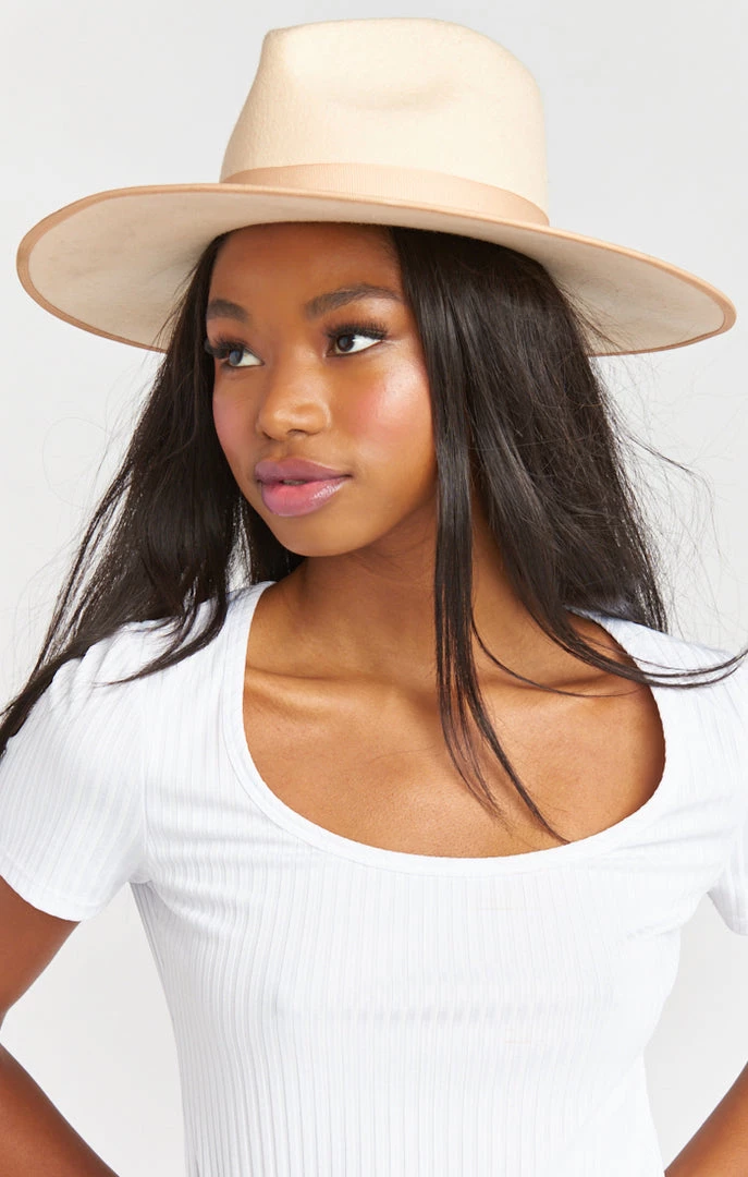 Show Me Your Mumu Lack Of Color Teak Rancher Hat ~ Ivory New Mu 7 Show Me Your Mumu Lack Of Color Teak Rancher Hat ~ Ivory New Mu