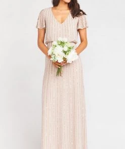 Show Me Your Mumu Michelle Flutter Maxi Dress ~ Show Me The Ring Beaded