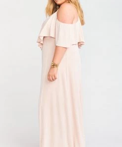 Show Me Your Mumu Renee Ruffle Maxi Dress ~ Dancing Queen Shine Blush