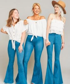 Show Me Your Mumu Pants Berkeley Bells Long ~ Ocean