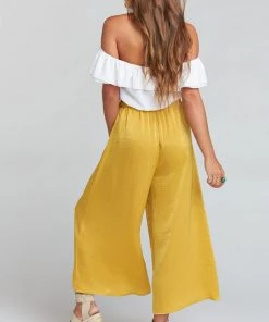 Show Me Your Mumu Explorer Pants ~ Mustard Sheen 27 Show Me Your Mumu Explorer Pants ~ Mustard Sheen