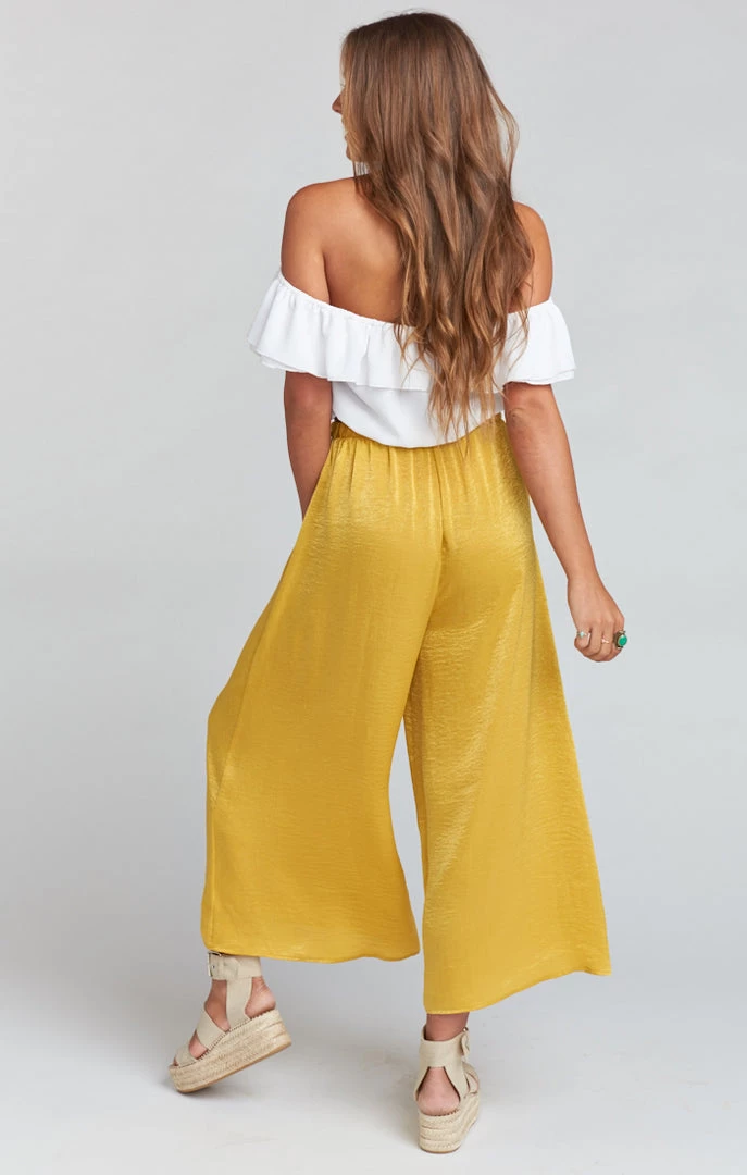 Show Me Your Mumu Explorer Pants ~ Mustard Sheen 15 Show Me Your Mumu Explorer Pants ~ Mustard Sheen