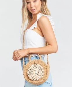 Show Me Your Mumu Cassie Shell Crossbody Bag ~ Natural
