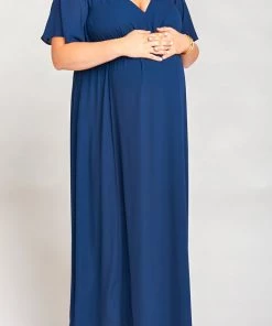 Show Me Your Mumu Emily Empire Maxi Dress ~ Rich Navy Crisp 23 Show Me Your Mumu Emily Empire Maxi Dress ~ Rich Navy Crisp