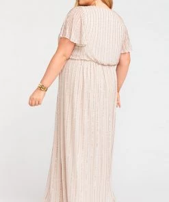 Show Me Your Mumu Michelle Flutter Maxi Dress ~ Show Me The Ring Beaded