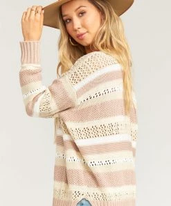 Show Me Your Mumu Sweaters Yala Sweater ~ Sand Dune Stripe