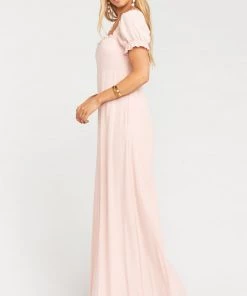 Show Me Your Mumu Brittany Maxi Dress ~ Dusty Blush Crisp