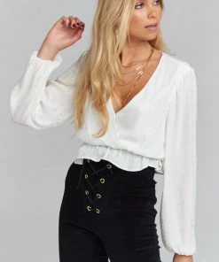 Show Me Your Mumu Richie Top ~ Snow Cheetah Silky