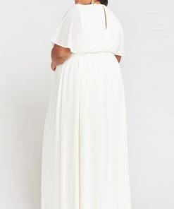 Show Me Your Mumu Emily Empire Maxi Dress ~ Wedding Cake Chiffon