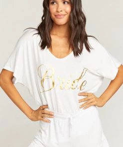 Show Me Your Mumu Benji Tunic Sleep Set ~ Bridal White