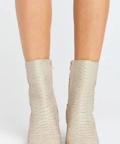 Show Me Your Mumu Accessories Matisse Caty Bootie ~ Ivory Snake