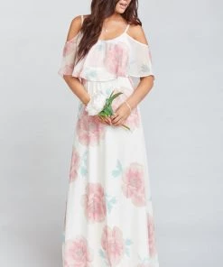 Show Me Your Mumu Caitlin Ruffle Maxi Dress ~ GWSXMUMU Wedding Bells Floral