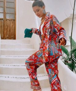 Show Me Your Mumu Classic PJ Set ~ Positano Paisley Satin