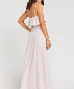 Show Me Your Mumu Monaco Ruffle Gown ~ Show Me The Ring Stretch Crepe Bridesmaids Dresses
