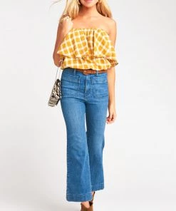 Show Me Your Mumu Bungalow Bubble ~ Check Me Gold Tops 12 Show Me Your Mumu Bungalow Bubble ~ Check Me Gold Tops