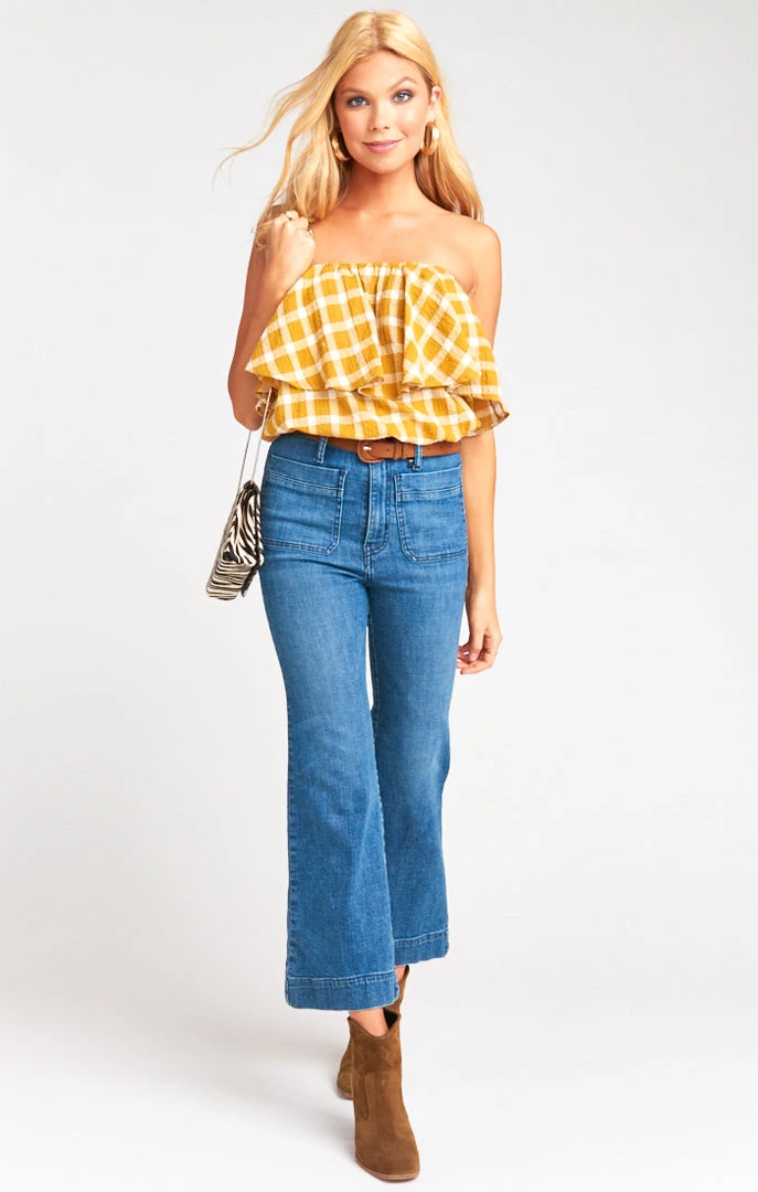 Show Me Your Mumu Bungalow Bubble ~ Check Me Gold Tops 7 Show Me Your Mumu Bungalow Bubble ~ Check Me Gold Tops