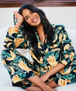 Show Me Your Mumu Paige PJ Set With Eye Mask ~ Gone Bananas