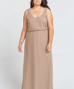 Show Me Your Mumu Kendall Maxi Dress ~ Dune Chiffon Bridesmaids Dresses