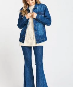 Show Me Your Mumu Drine Denim Jacket ~ Mediterranean