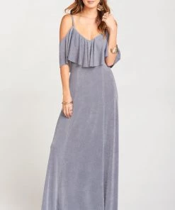 Show Me Your Mumu Renee Ruffle Maxi Dress ~ Dancing Queen Shine Smoke 15 Show Me Your Mumu Renee Ruffle Maxi Dress ~ Dancing Queen Shine Smoke