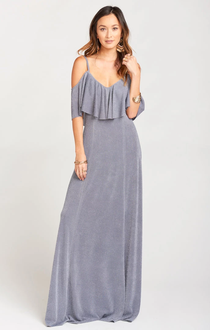 Show Me Your Mumu Renee Ruffle Maxi Dress ~ Dancing Queen Shine Smoke 9 Show Me Your Mumu Renee Ruffle Maxi Dress ~ Dancing Queen Shine Smoke
