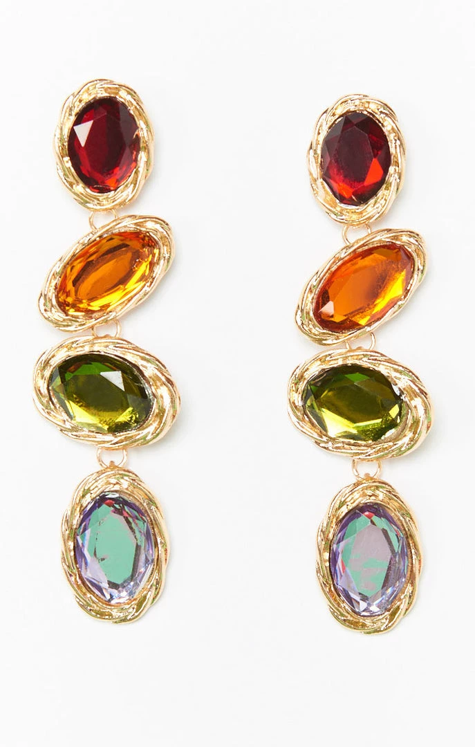 Show Me Your Mumu Salma Drop Earrings ~ Gold/Rainbow 6 Show Me Your Mumu Salma Drop Earrings ~ Gold/Rainbow