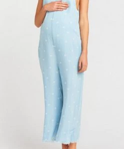 Show Me Your Mumu Rompers Mama T Overalls ~ Palm Tree Chambray