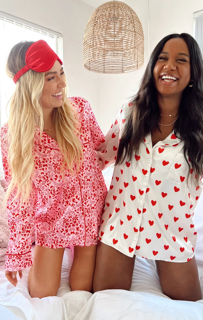 Show Me Your Mumu Favorite PJ Set ~ Lovey Dovey Satin 7 Show Me Your Mumu Favorite PJ Set ~ Lovey Dovey Satin