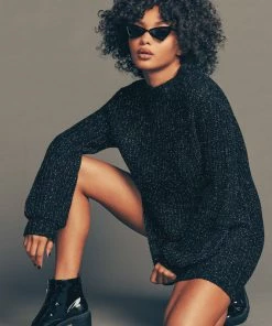 Show Me Your Mumu Sweaters Albert Sweater Dress ~ Shimmery Night Knit