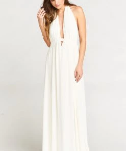 Show Me Your Mumu Luna Halter Dress ~ Wedding Cake Chiffon 9 Show Me Your Mumu Luna Halter Dress ~ Wedding Cake Chiffon