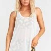 Show Me Your Mumu Cleo Cut Out Tank ~ White Clothes