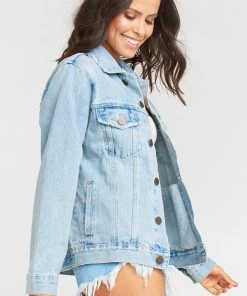 Show Me Your Mumu New Mu Dover Denim Jacket ~ Maid Of Honor Graphic Light Wash 9 Show Me Your Mumu New Mu Dover Denim Jacket ~ Maid Of Honor Graphic Light Wash