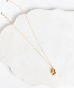 Show Me Your Mumu Ki.ele Jewelry Golden Cowrie Shell Necklace ~ 14K Gold Accessories