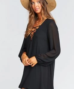 Show Me Your Mumu Thunderbird Dress ~ Black Chiffon