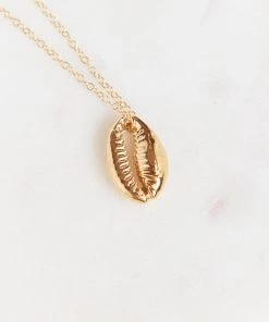 Show Me Your Mumu Ki.ele Jewelry Golden Cowrie Shell Necklace ~ 14K Gold Accessories