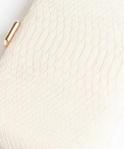 Show Me Your Mumu Accessories Irreplaceable Snakeskin Clutch Bag ~ Ivory
