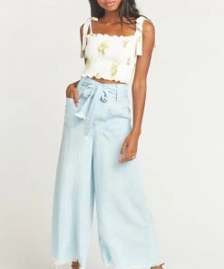 Show Me Your Mumu Denim Lasso Pants ~ Shore Chambray