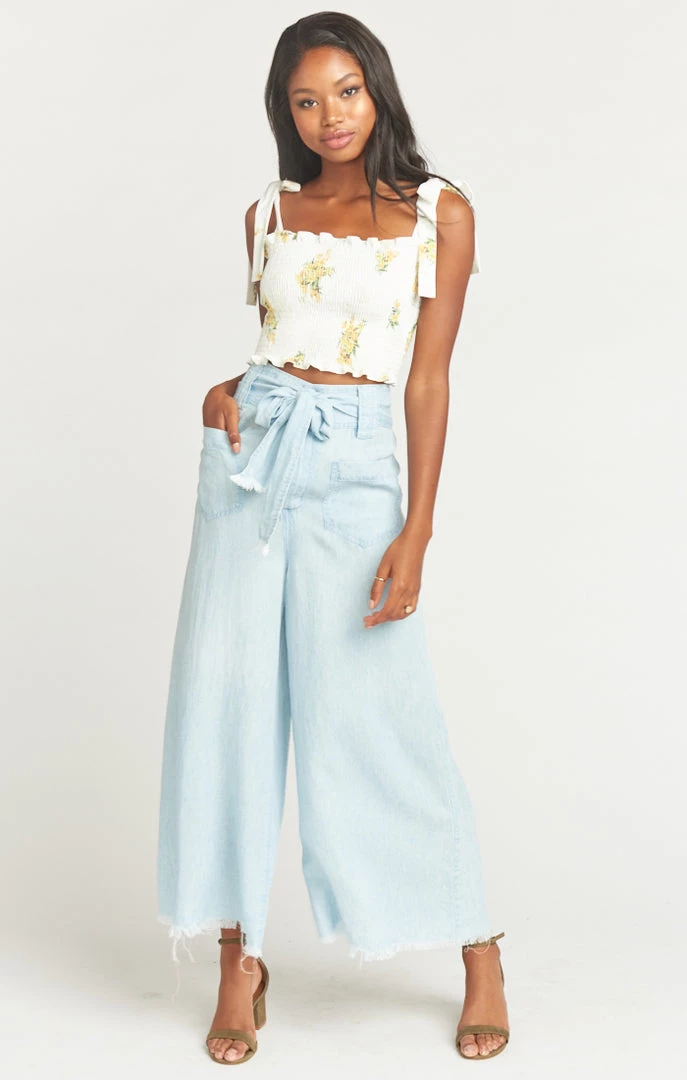 Show Me Your Mumu Denim Lasso Pants ~ Shore Chambray 3 Show Me Your Mumu Denim Lasso Pants ~ Shore Chambray