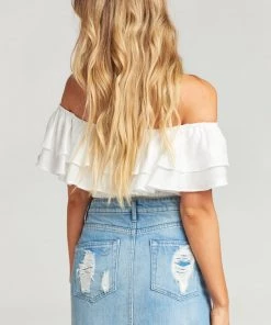 Show Me Your Mumu Denim Atlanta A Line Skirt ~ Brook 26 Show Me Your Mumu Denim Atlanta A Line Skirt ~ Brook