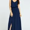 Show Me Your Mumu Bridesmaids Dresses Kendall Maxi Dress ~ Rich Navy Crisp