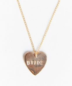 Show Me Your Mumu Paradigm BRIDE Heart Necklace ~ Gold