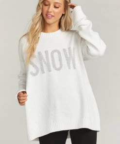 Show Me Your Mumu Fireside Sweater ~ Snow Graphic